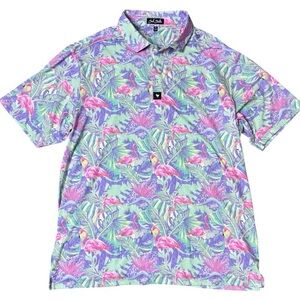 Bad Birdie Mingos Flamingo Polo size XL